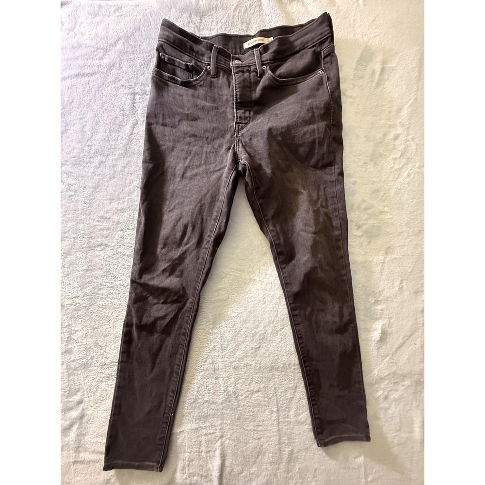 Levi's 311 Shaping Skinny Jeans Womens 28 Gray Dark Wash Mid Rise Stretch Denim